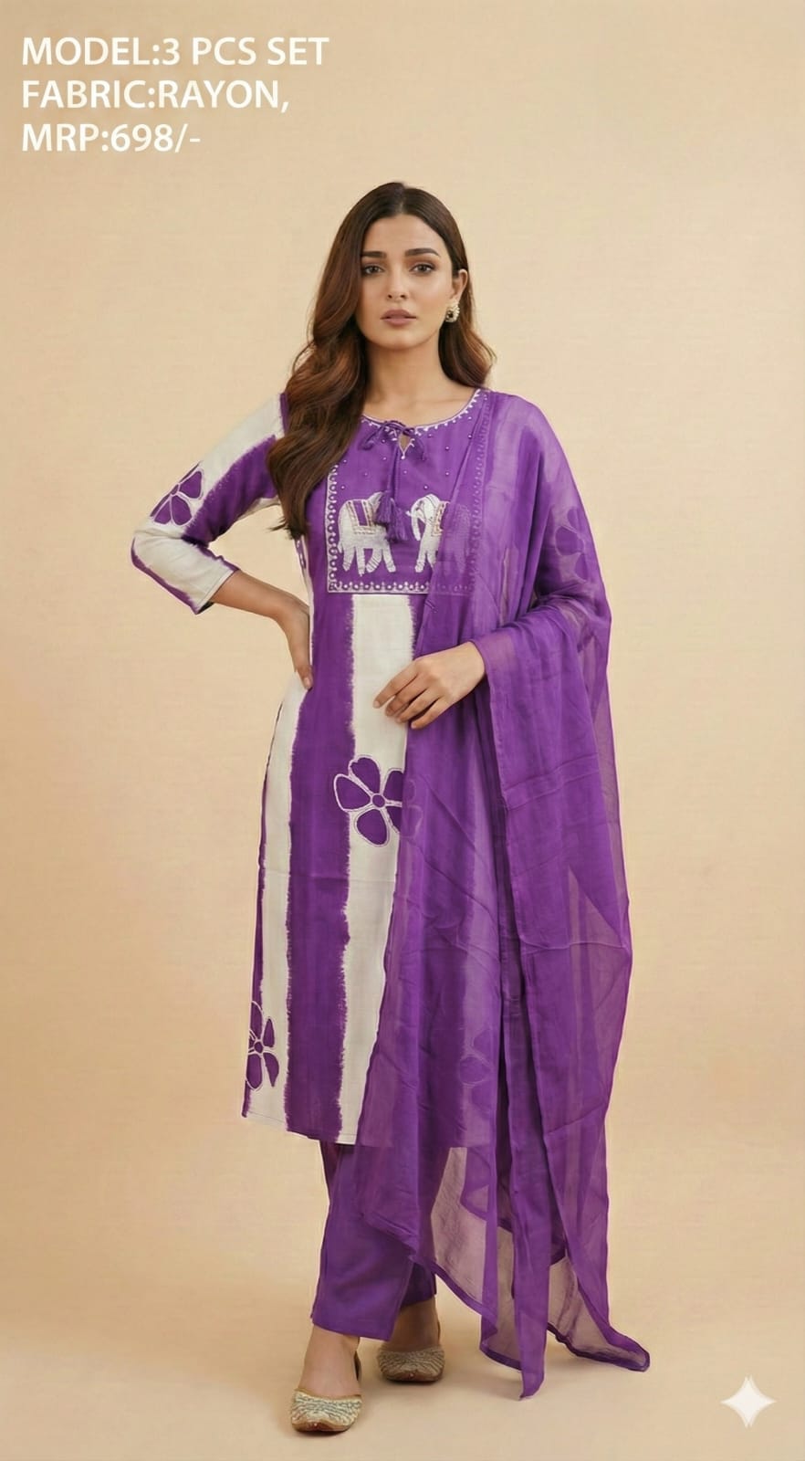3 PCS Set Kurthi